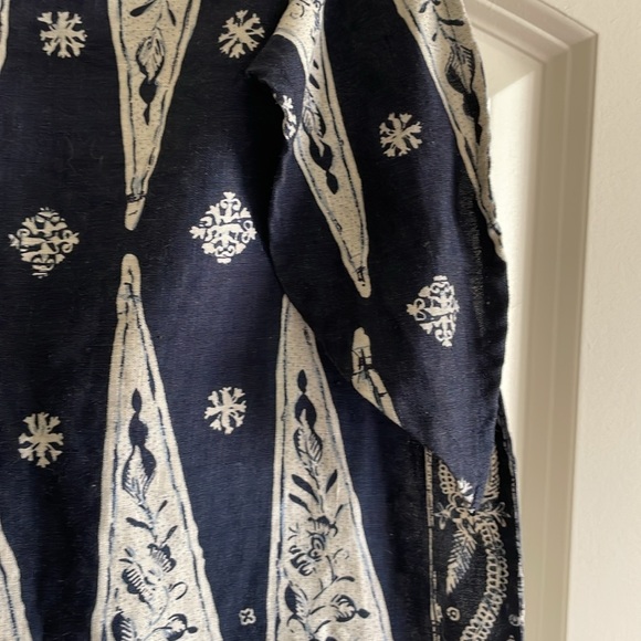 Rustic Print Linen Wrap Midi Skirt by Ralph Lauren - Picture 6 of 8